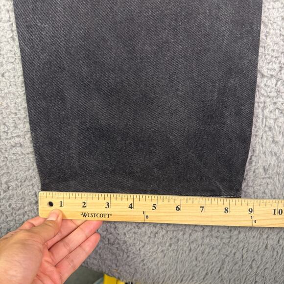 Vintage Levi’s 517 Jeans Mens 32x32 Black Faded Bootcut Western USA Made 90s - Picture 11 of 13